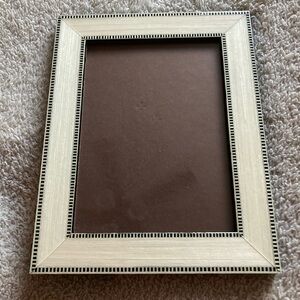 Natalini Marquetry Wood Italian Hand Crafted Photo Frame 5"x7"Alabaster/Black
